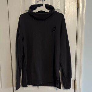 Peloton Dark Grey Cowlneck Sweatshirt